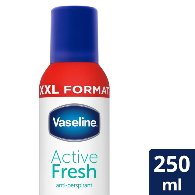 Vaseline Active Fresh anti-perspirant deodorant spray 250ml (British brand)