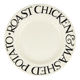 Emma Bridgewater Black Toast Roast Chicken 10 1/2 inch earthenware plate - British product