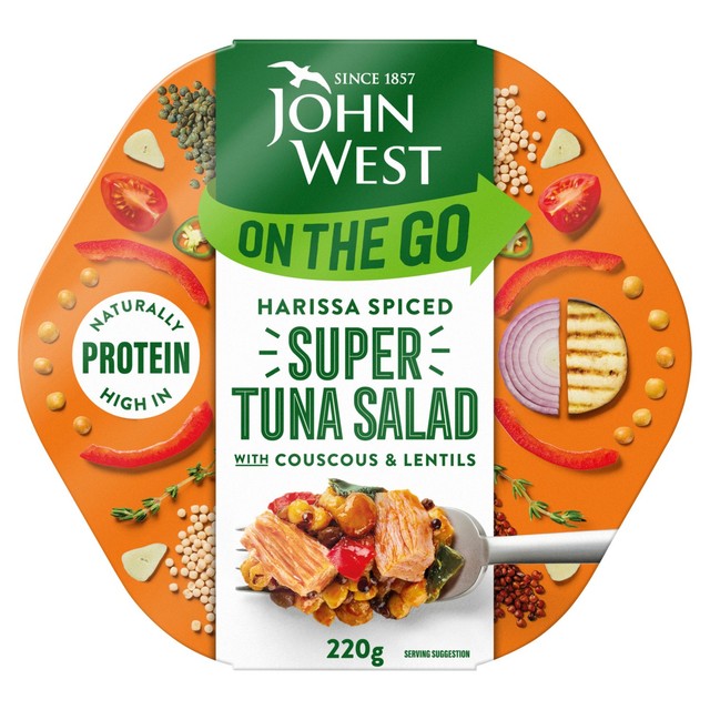 John West harissa spiced tuna salad 220g, UK version
