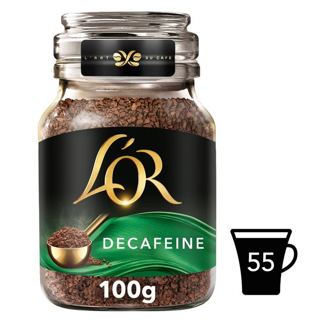 L'OR decaff instant coffee 100g, UK version