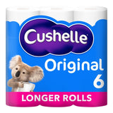 Cushelle original mega toilet rolls 6 pack - British product