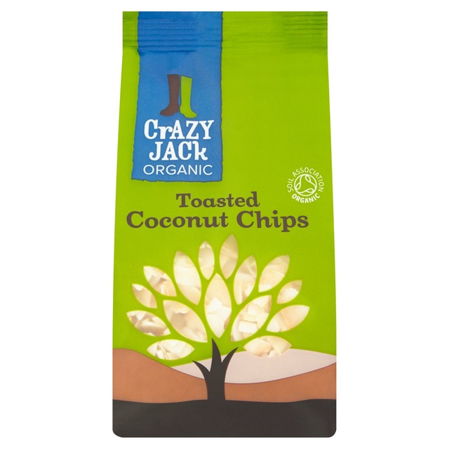 Crazy Jack toasted unsweetened coconut chips 100g - British product