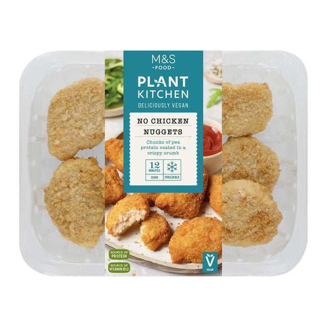 M&S Vegan No Chicken Nuggets 200g, imported from the UK