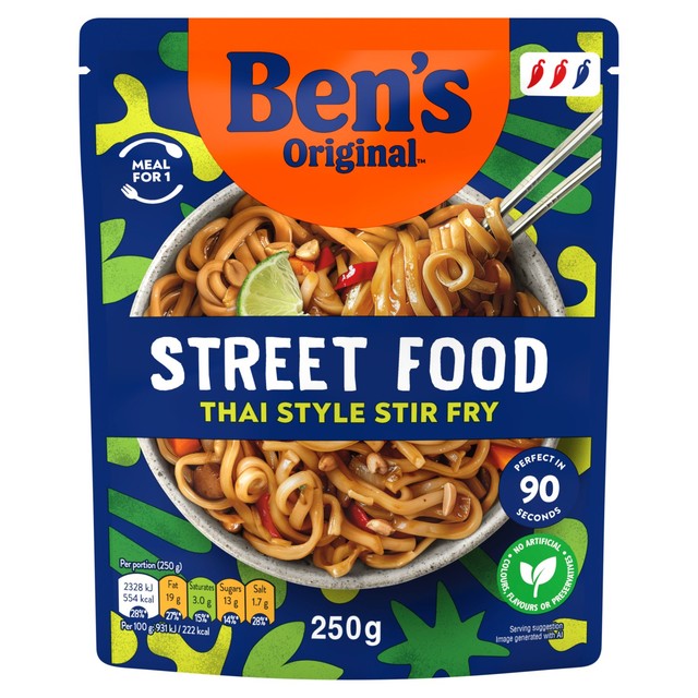 Ben's Original Thai Stir Fry Style Noodles 250g - British product