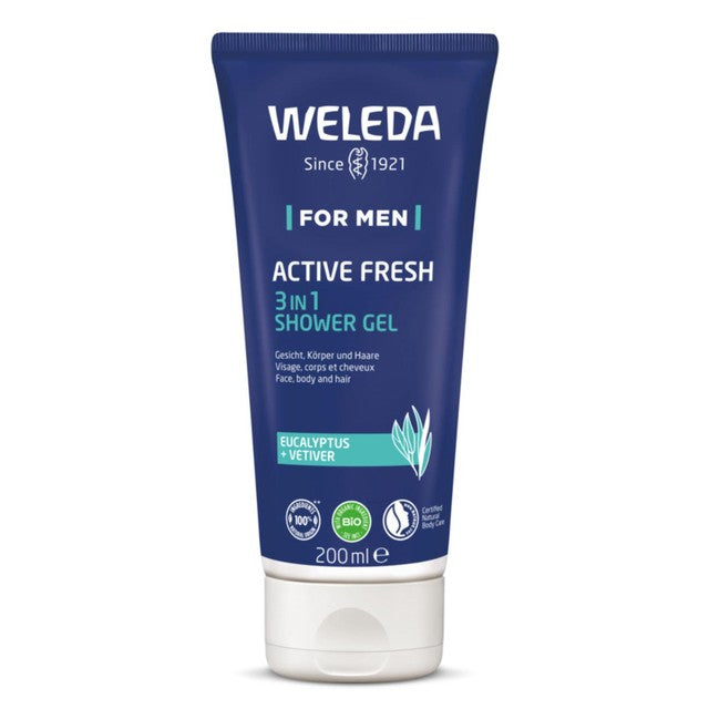 Weleda Men's Active Fresh Shower Gel 200ml (British brand)