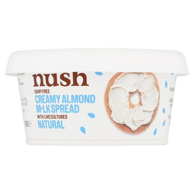 Nush almond cream cheese style spread 150g, imported from the UK