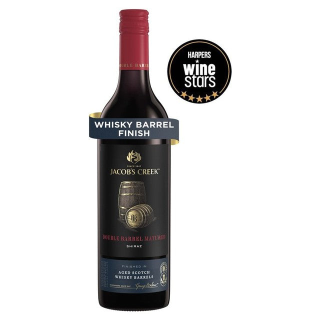 Jacob's Creek Double Barrel Matured Shiraz red wine 75cl, UK version