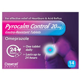 Pyrocalm omeprazole heartburn tablets 14 count, imported from the UK