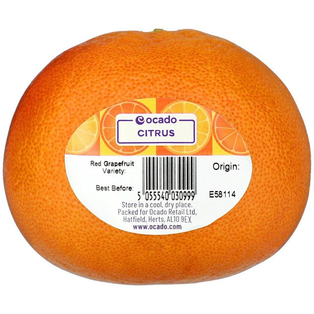 Ocado red grapefruit 87mm, imported from the UK