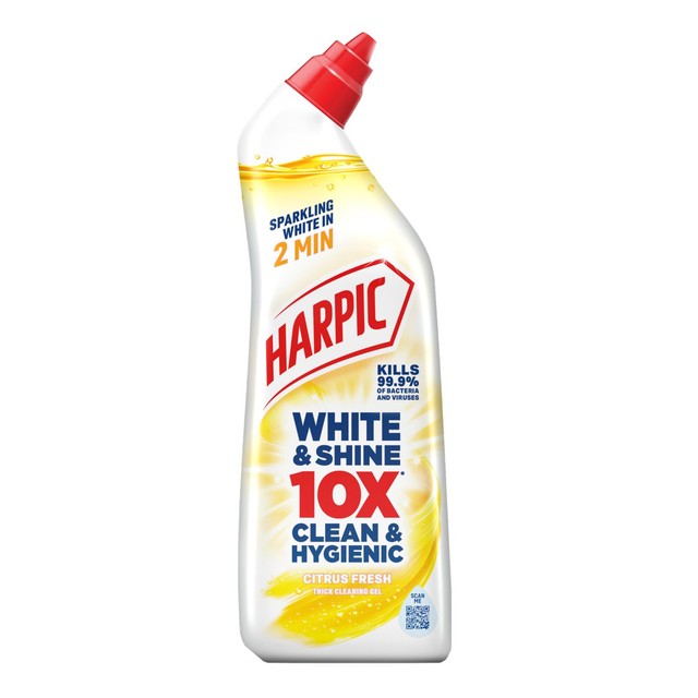 Harpic White & Shine Citrus Toilet Cleaner Gel 750ml, UK version