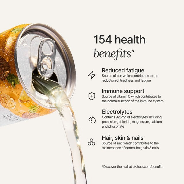 Huel pineapple and mango energy drink 4 x 330ml, UK version