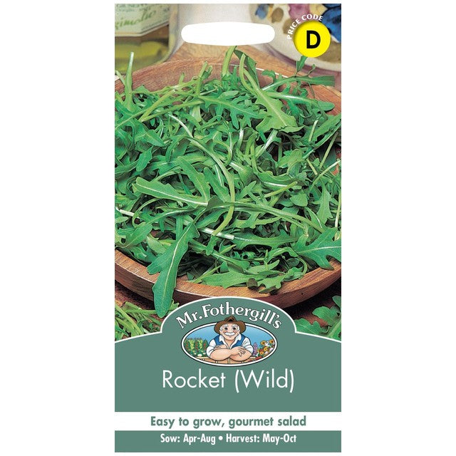 Mr Fothergills Seeds Rocket Wild 750 Seeds, imported from the UK