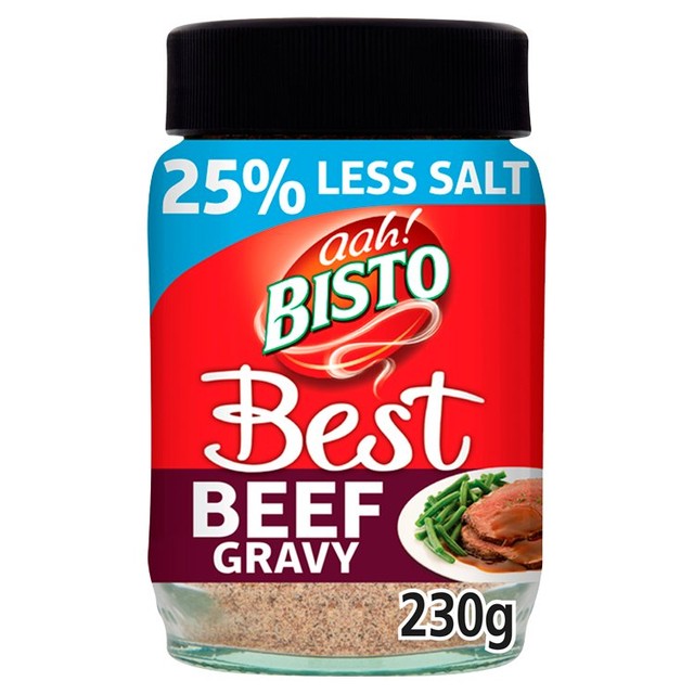 Bisto Best reduced salt beef gravy granules 230g - British product