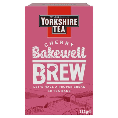 Yorkshire Tea Cherry Bakewell Brew Flavoured Black Tea 40 per pack