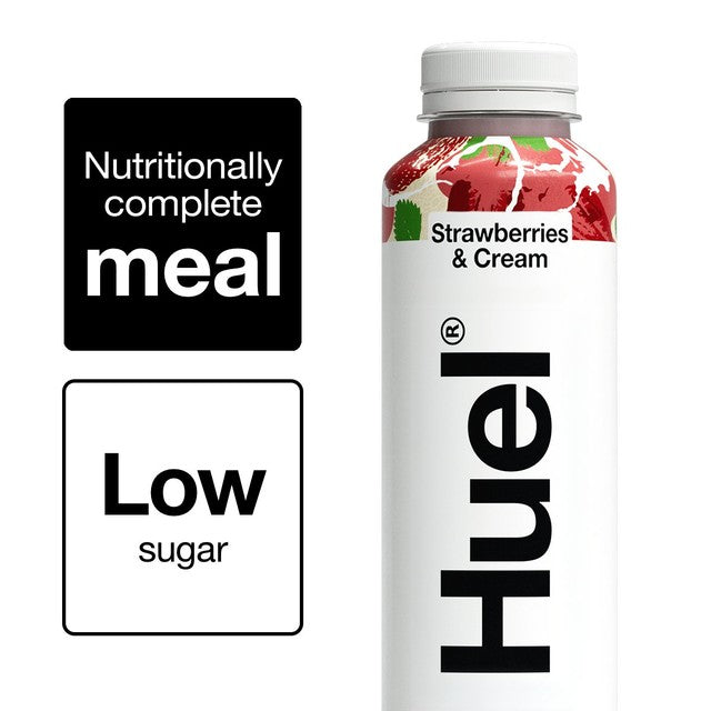 Huel Meal Replacement Drink Strawberry Cream 500ml, UK version