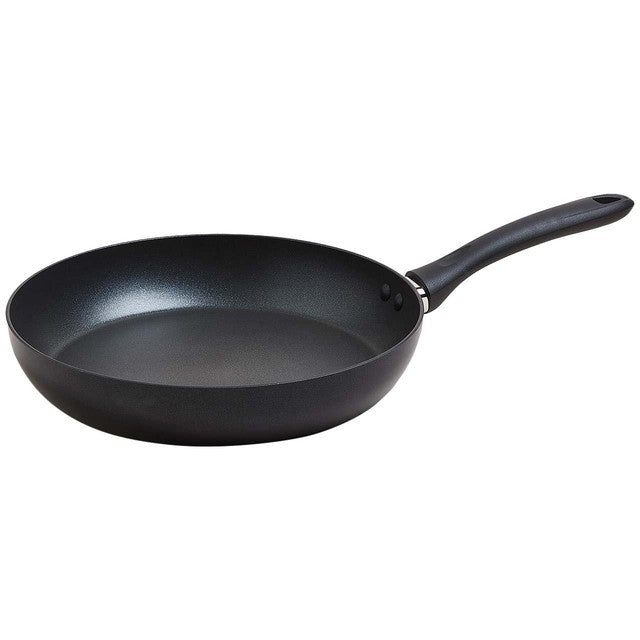 M&S black aluminium 28cm non-stick frying pan, imported from the UK