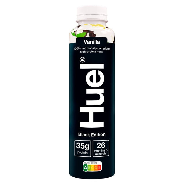 Huel Black Edition Vanilla meal replacement drink 500ml, UK version