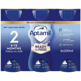 Aptamil follow on milk ready to feed 6 x 200ml - British product