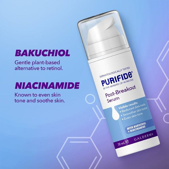 Cetaphil Purifide Post-Breakout Serum 30ml, imported from the UK