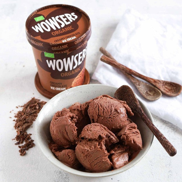 Wowsers creamy chocolate ice cream 460ml (British brand)