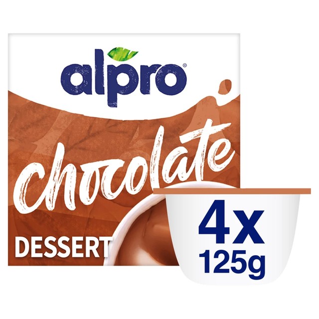 Alpro Chocolate Soya Dessert 4x125g - British product