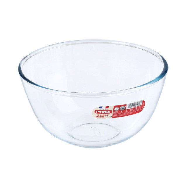 Pyrex glass mixing bowl 3L, imported from the UK