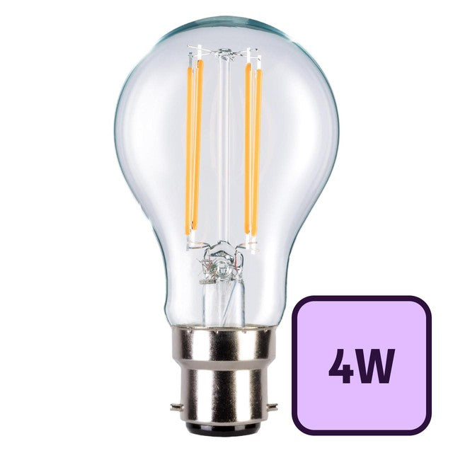 TCP glass filament classic warm white light bulb 4W (British brand)