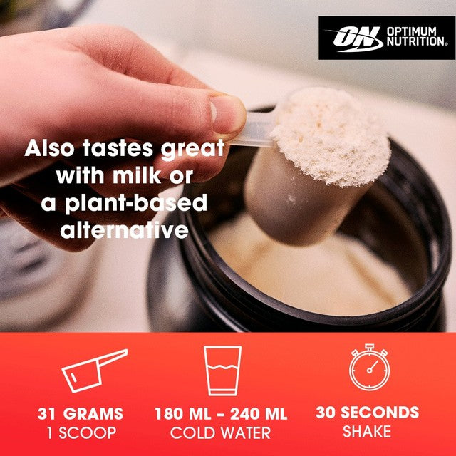 Optimum Nutrition Double Rich Chocolate protein powder 899g, imported from the UK