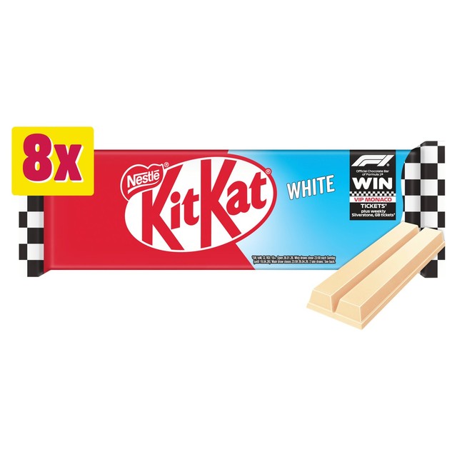 KitKat white chocolate 2 finger biscuit bar multipack, UK version