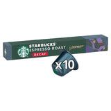 Starbucks decaffeinated espresso roast coffee pods 10 capsules (British brand)