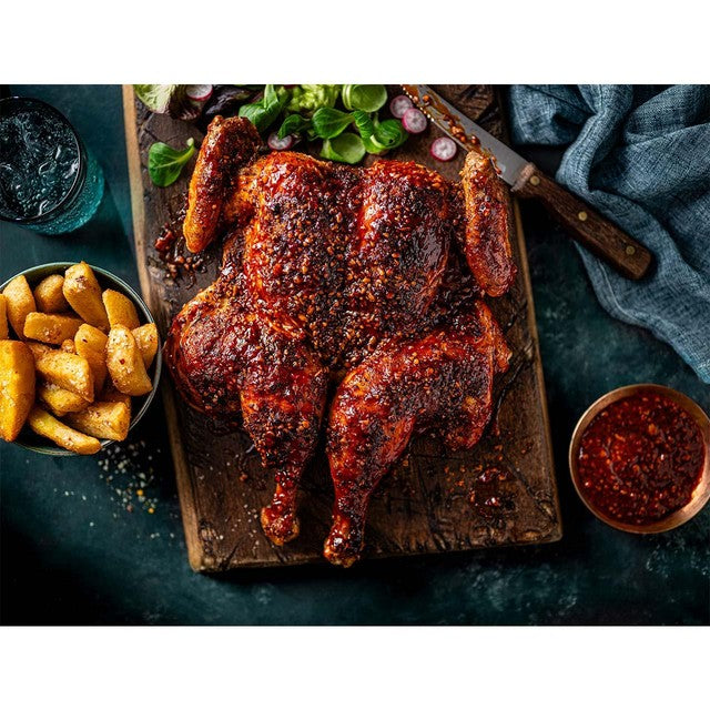 M&S spiced honey spatchcock chicken 1.61kg, imported from the UK