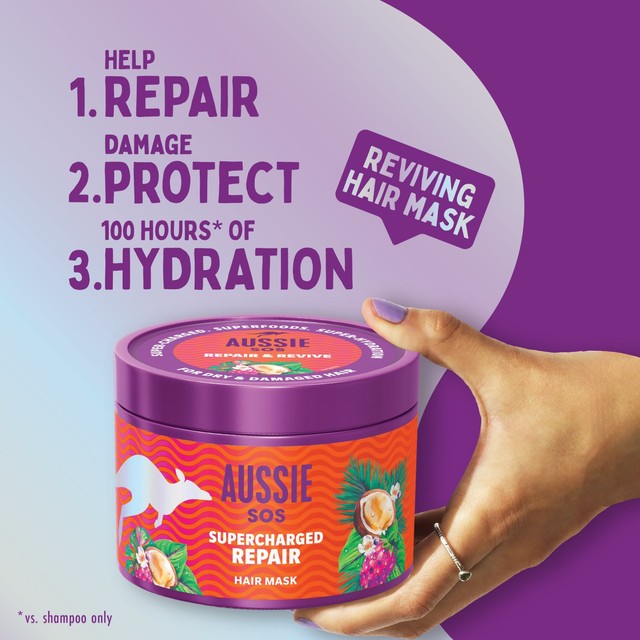 Aussie SOS Supercharged Repair Hair Mask 500ml - British product