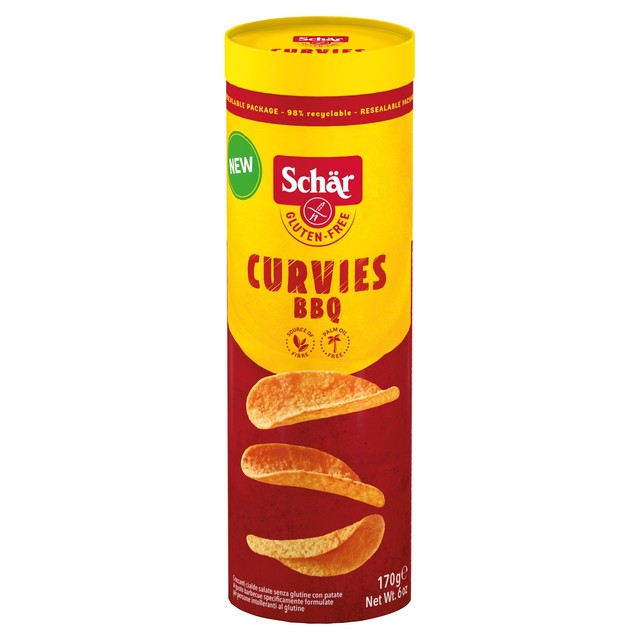 Schar Curvies BBQ potato snack 170g (British brand)
