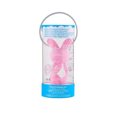 Brush-Baby Bobbie Bunny Baby Tannfrembrudd Leketøy Rose Rosa