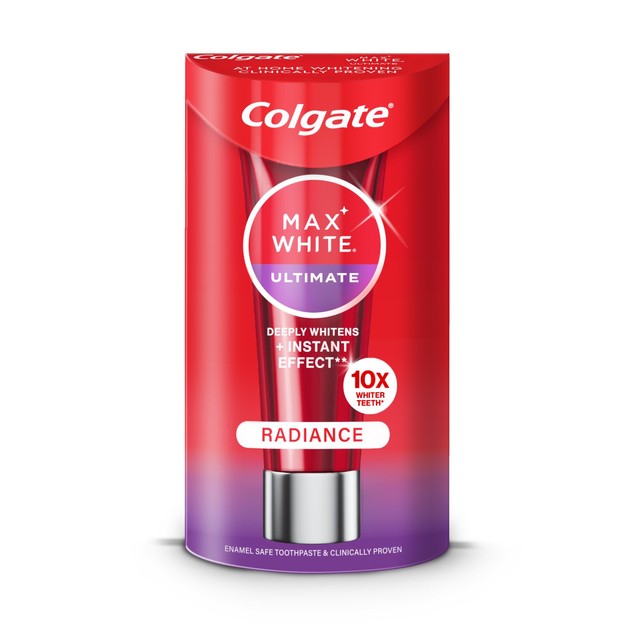 Colgate Max White Ultimate Radiance whitening toothpaste mint 75ml - British product