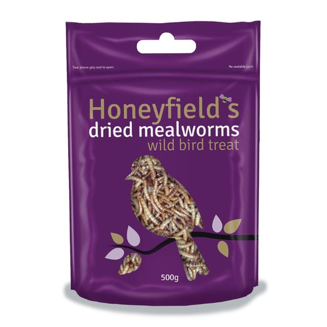 Honeyfield's dried mealworms wild bird food 500g, UK version
