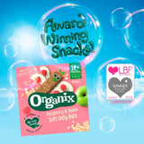 Organix Soft Oaty Bars Raspberry & Apple 6 x 23g, imported from the UK