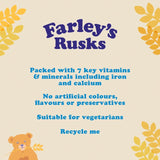 Heinz Original Rusks baby food snacks 18 rusks, UK version