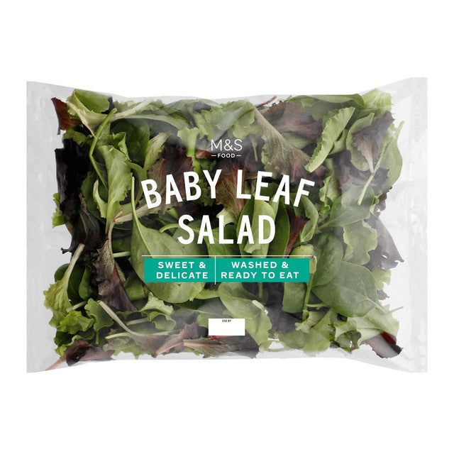 M&S mixed baby leaf salad 140g, imported from the UK