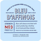 M&S Blue D'Affinois soft blue cheese 170g, imported from the UK