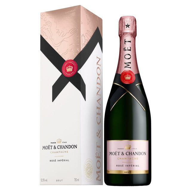 Moet & Chandon Rose Imperial champagne 75cl, imported from the UK