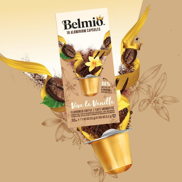 BELMIO Viva La Vanilla coffee pods 10 pack - British product