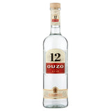 Ouzo 12 Greek spirit 70cl, imported from the UK
