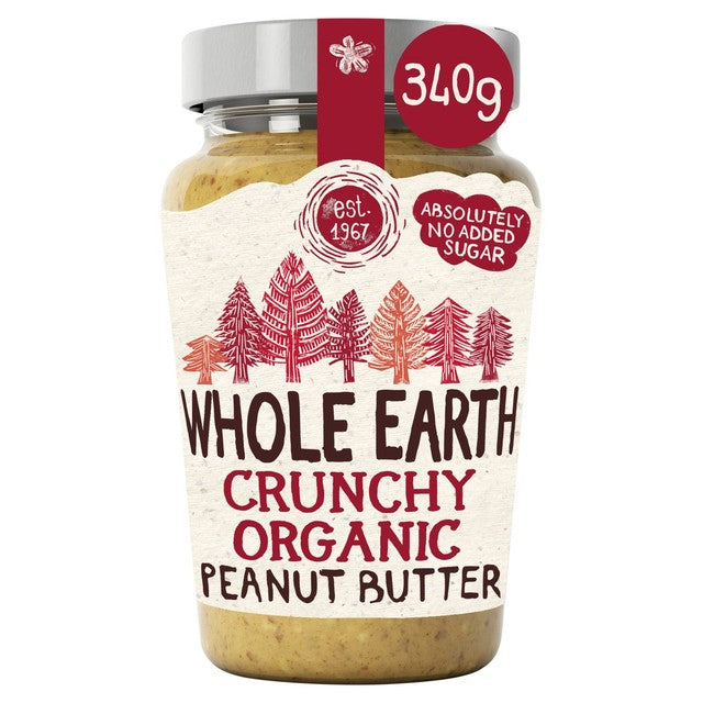 Whole Earth Crunchy Peanut Butter 340g (British brand)