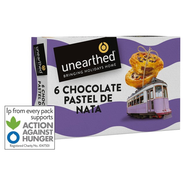 Unearthed Chocolate Pastel De Nata custard tarts 360g (British brand)