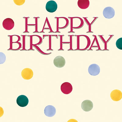 Woodmansterne Emma Bridgewater Happy Birthday Greeting Card 16cm x 16cm