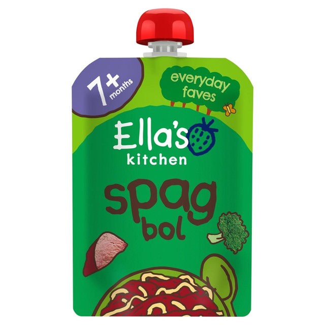Ella's Kitchen spaghetti bolognese baby food pouch for babies 7+ months 130g - British product
