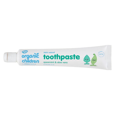 Green People Organic Children Spearmint & Aloe Vera Fluoride Free Toothpaste 50ml