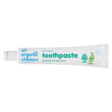 Green People Children's Spearmint & Aloe Vera Fluoride Free Toothpaste 50ml, imported from the UK