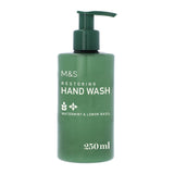 M&S Hand Wash Watermint Lemon Basil 250ml, imported from the UK